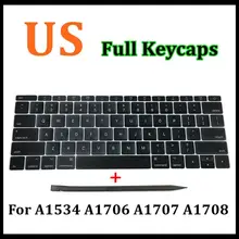 Faishao Full Set US Keyboard Key Cap Keycaps For Macbook Pro Retina 13″15″ A1706 A1707 A1708 2016-2017 12″ A1534 2017