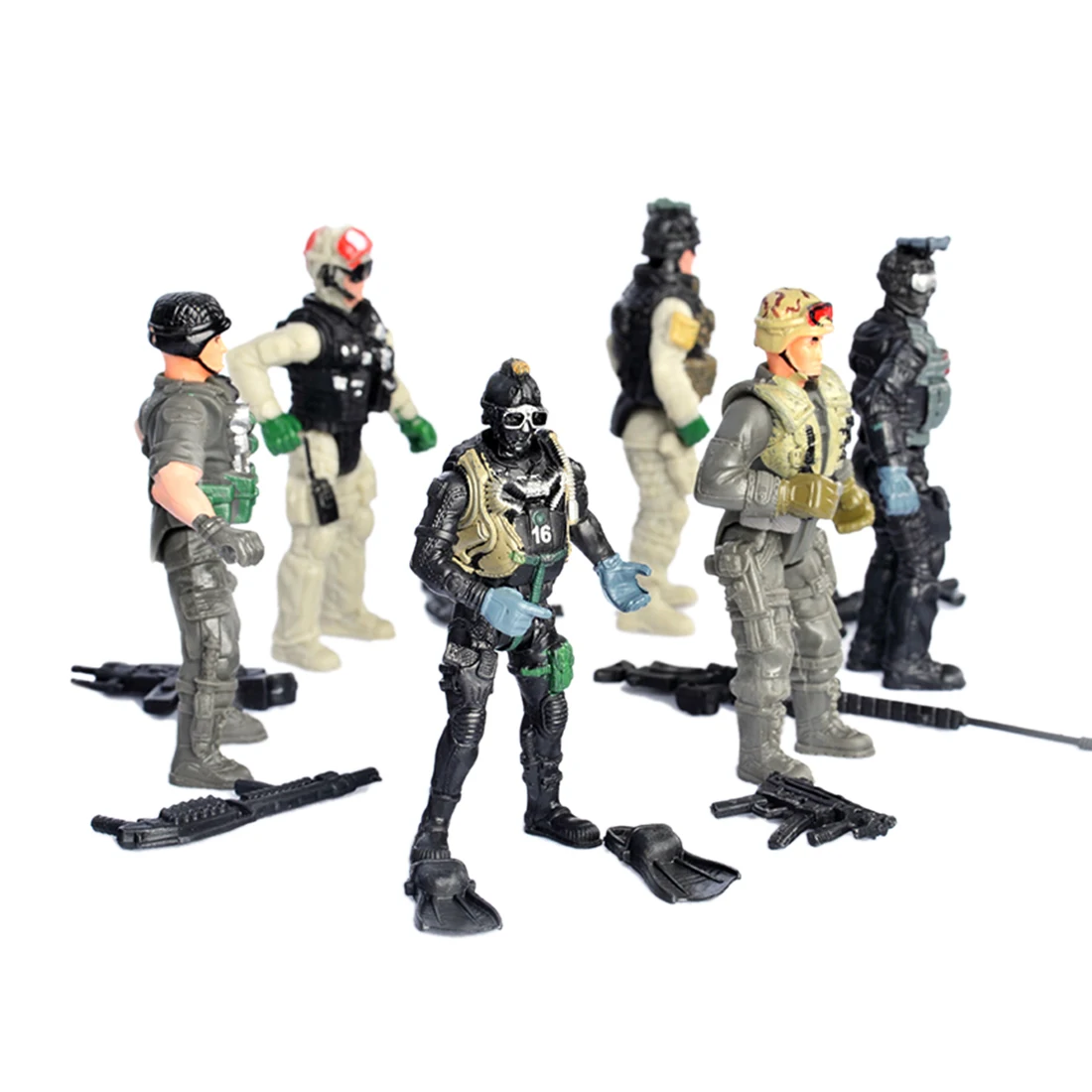 6 шт. 1:18 4 дюймовые ПВХ фигурки модель игрушки 2019 Новое поступление набор