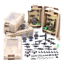 

hot LegoINGlys military WW2 army Special forces weapon warehouse MOC Building Blocks model mini arms gun figures brick toys gift