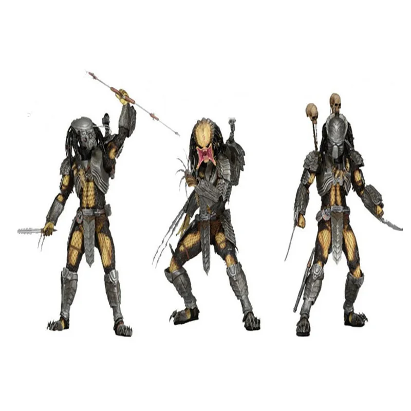 

18cm NECA AVP Alien vs Predator Chopper Scar Predator PVC Action Figures toys Anime figure Toys For Kids children Christmas Gift