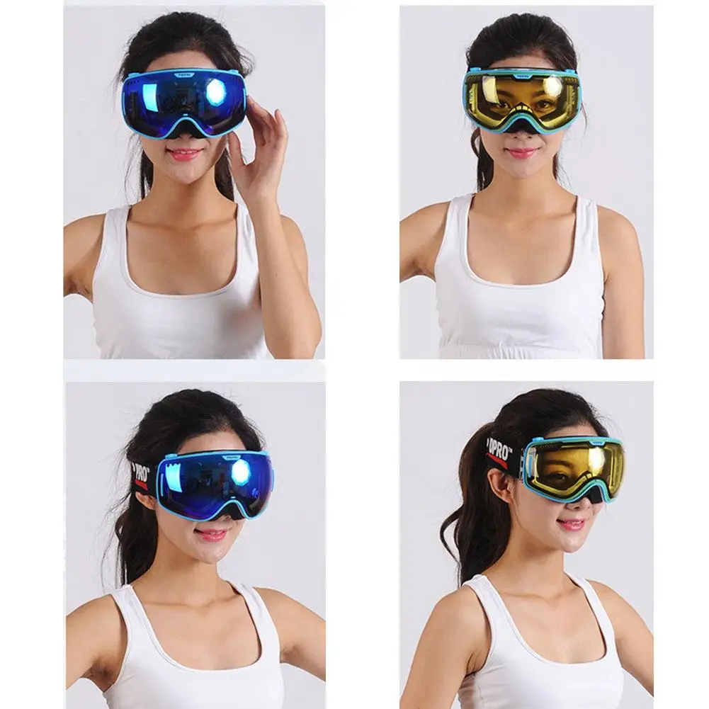 

For PROPRO Double Lens Detachable Anti-fog and Windproof Warm Ski Goggles Snow Mirror