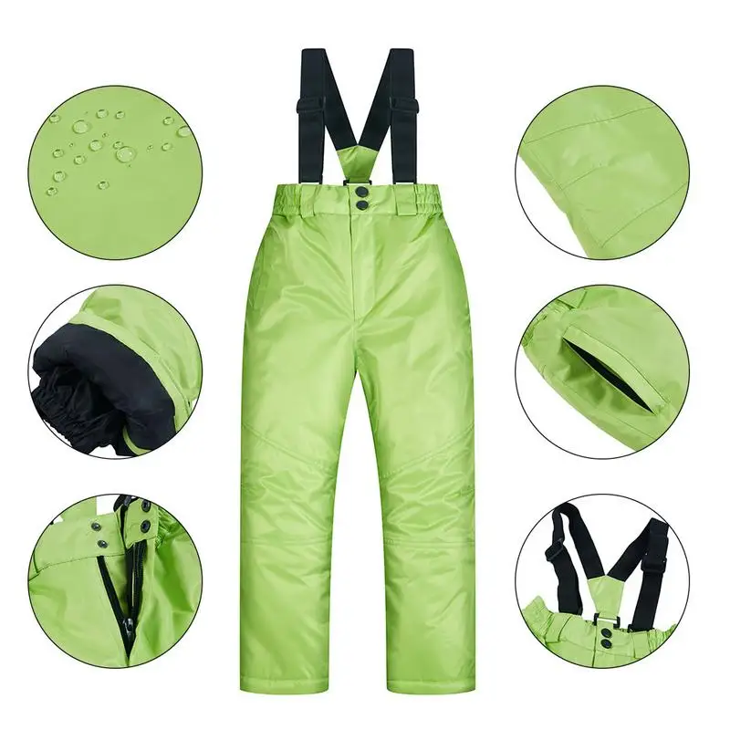 

Ski Jacket Pants Suit For Girl Winter Waterproof Warm Ski Snow Suit for Children Girl Christmas Gift For Children