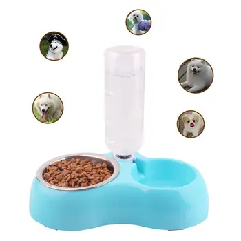

1PC Dog Feeder Drinking Bowls for dogs Cats Pet Food Bowl Large Pet Stainless Steel Dog Bowl Automatic Water Dispenser