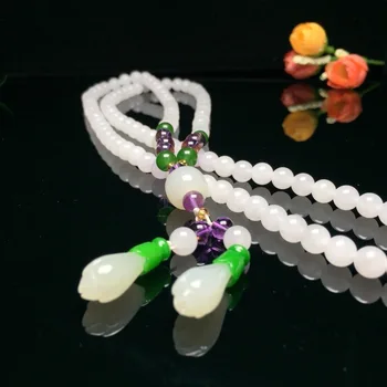 

2020 Collares Kolye Choker 7 Mm Hetian Collocation Magnolia Flower Necklace Pendant Sweater Chain Can Do Many Laps Bracelet