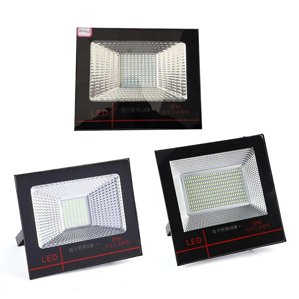 

50W 100W LED Flood Light IP66 Waterproof 6500K Outdoor Super Bright Security Floodlight Landscape Wall Lighting Tool