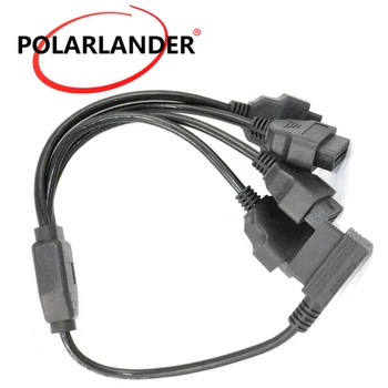 

Connector cable 50CM Car Wire Diagnostic Tool OBD2 M to 4F Right Angle 16 Pin Extension Cable