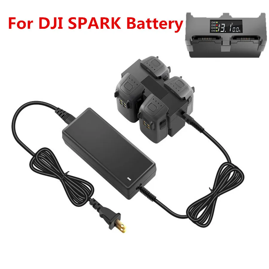 

Battery Charger for DJI Spark Drone Parallel Fast Charging HubFOR DJISPARK 4 in 1 Intelligent Flight Battery Manager Spare Parts