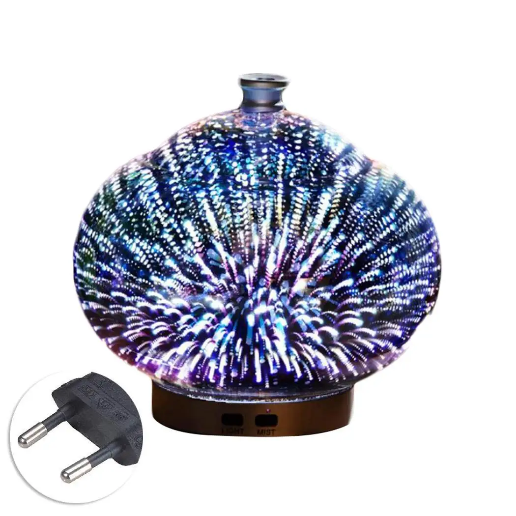 

Durable Ultrasonic Air Aroma Humidifier Air Adapter 1 Diffuser With 100ml 20-30ML/H Multilocor LED Home Lights