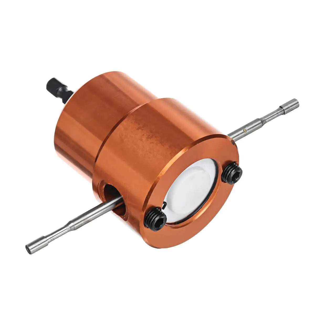 Tanie Dwugłowy karoserii rozdzierak do cięcia metalu przecinarka 360 stopni regulowany zamocowanie wiertła z Extra Punch narzędzia tnące