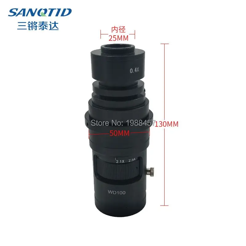 Видеокамера микроскоп HD 1080P 2.0MP VGA USB BNC AV с выходным интерфейсом и объективом 0.4X