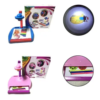 

Kids Projector Drawing Learning Desk Toy With Projection Function Children Educational Musical Painting Table Kids Favor