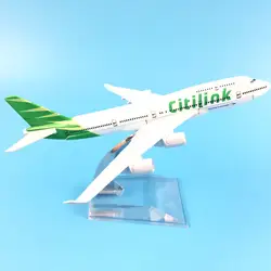 Модель самолета 16 см Citilink Boeing 747 модель самолета Модель 1:400 литья под давлением металла самолеты игрушка