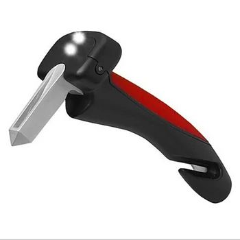 

Multifunctional Car safety hammer with Flashlight Anti slip Grip Car Styling Interior Accessories