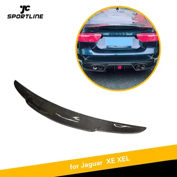 

Rear Trunk Lip Spoiler Boot Wing for Jaguar XE XEL 2017 2018 Carbon Fiber
