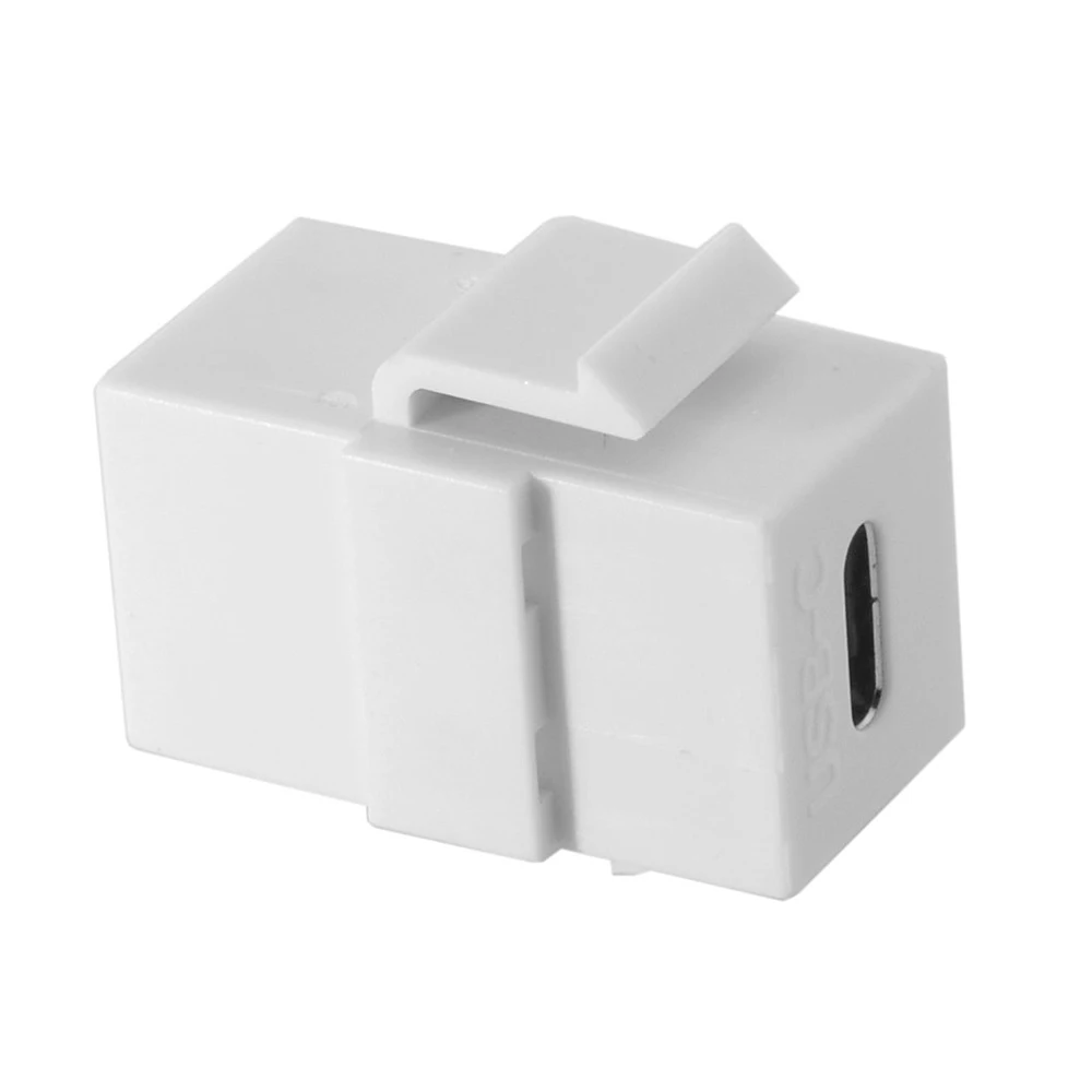 USB C Keystone Jack (2 Pack) 3 1 Type коннектор Insert Female для розетки панели белый| |