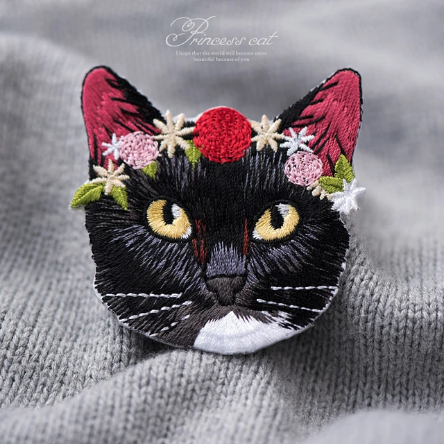 Fabric Embroidered Cat Cartoon Patch Cap Clothes Stickers Bag Sew Iron On  Applique DIY Apparel Sewing Clothing Accessories BU158 - Price history &  Review, AliExpress Seller - love happy shop