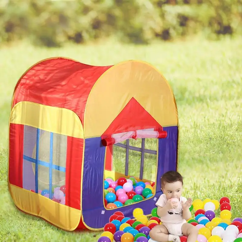 

1pcs Baby Play Tent Toys Foldable Ocean Ball Pool Game House Inflatable Pool Foldable Children Outdoor Sports Portable Tent