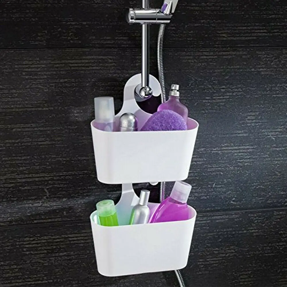 

NEW 1PCS Plastic Multi-layer Hanging Shower Basket Bathroom Caddy Basket Organizer Racks Dormitory Sundries Basket Shower Basket