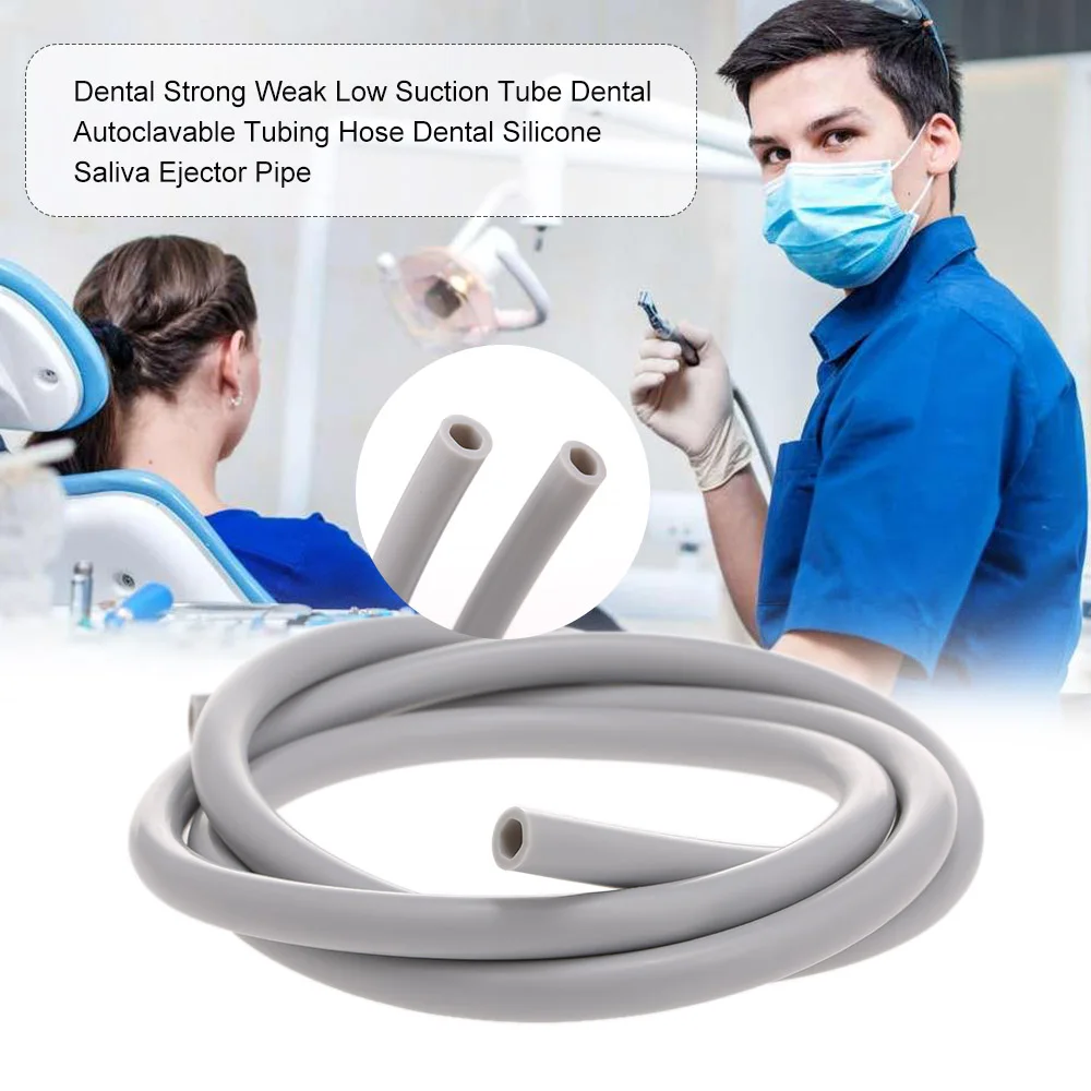 

Dental Strong Weak Low Suction Tube Dental Autoclavable Tubing Hose Dental Silicone Saliva Ejector Pipe