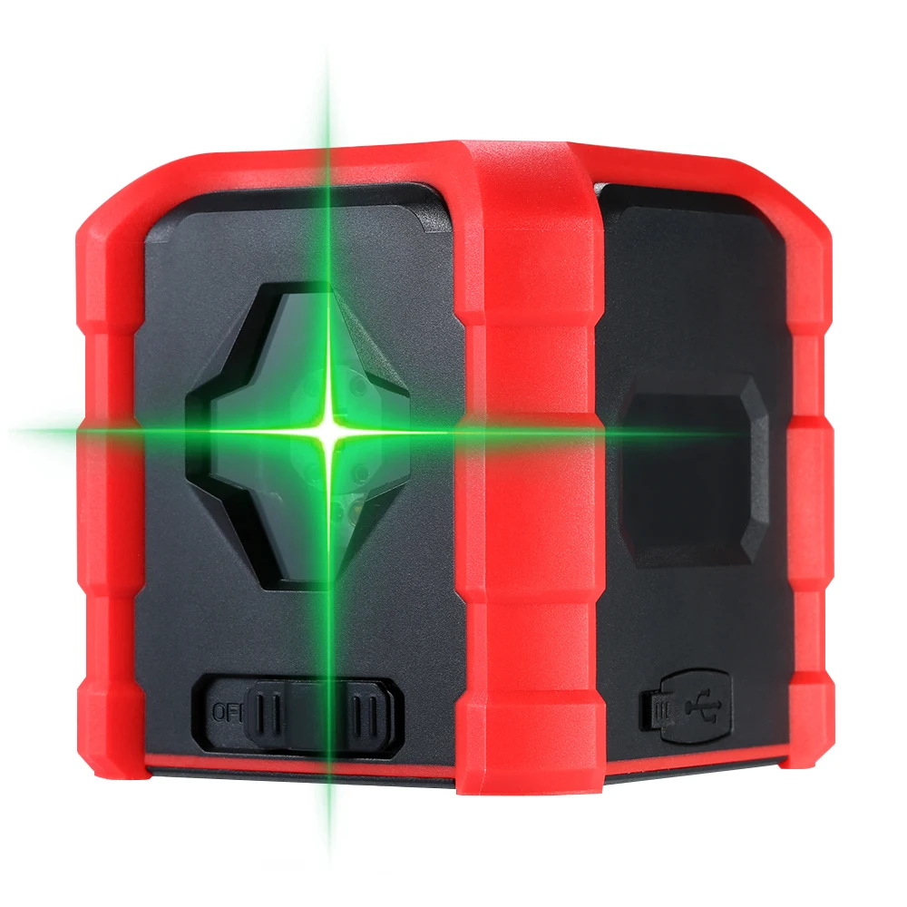 

Professional Mini 2 Lines Red Laser Level Self-Leveling Horizontal and Vertical Cross Line Leveling Laser Level Kit