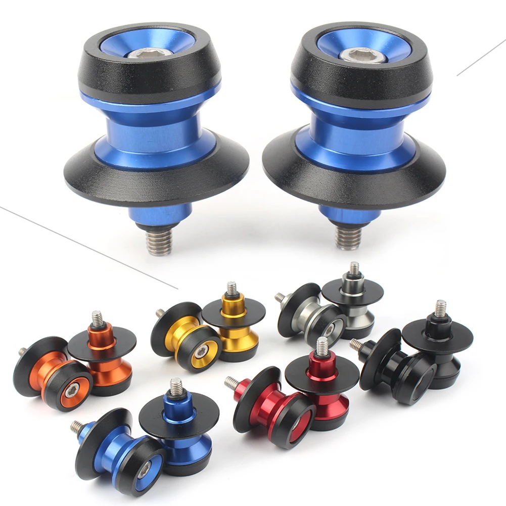 

Universal Motorcycle 6mm Swing Arm Spool Stand Screw Slider for Yamaha YZF R1 R3 R6 MT-09 MT10 FZ6R FZ6 FZ1 MT07 MT09 Tracer etc
