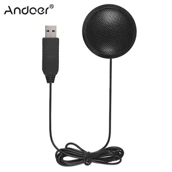 

Desktop Omni-directional Microphone with USB Port for Computers Laptops Portable High Sensitivity Mic for Conference Meeting