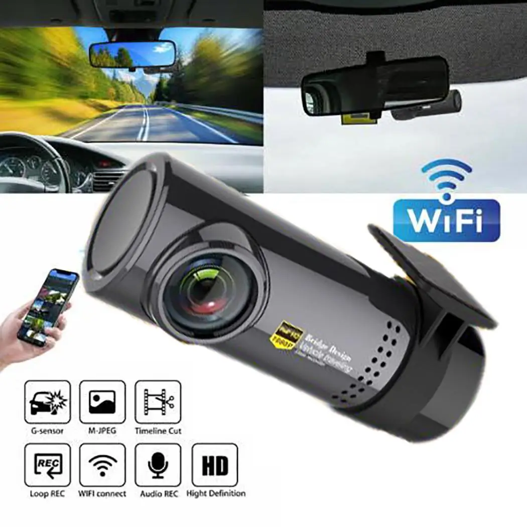 

Mini Car Camera Video Recorder Audio 1A Microphone Motion 5V Anywhere You Need Detection In-car windshield