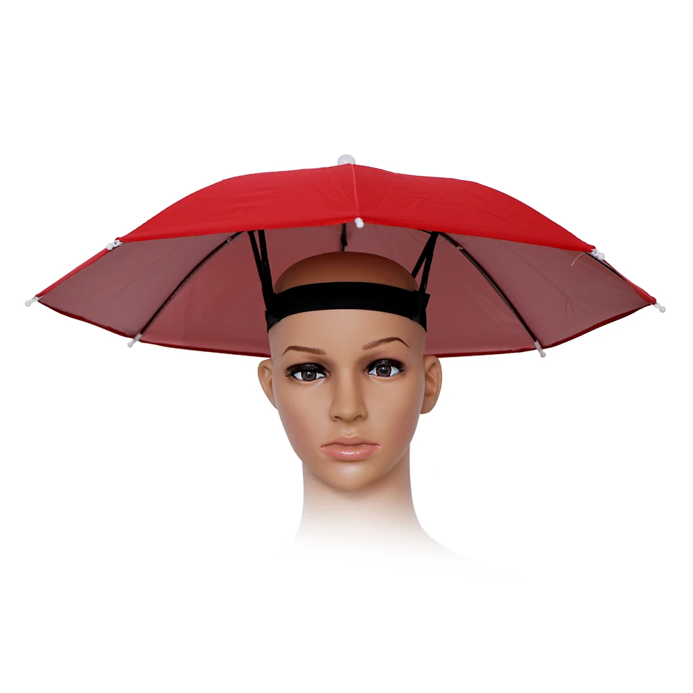 

Anti-Sun Anti-Rain Foldable Gear Fishing Hat Head Wear Umbrella for Fishing Hiking Beach Cap Head Outdoor Camping Equipment