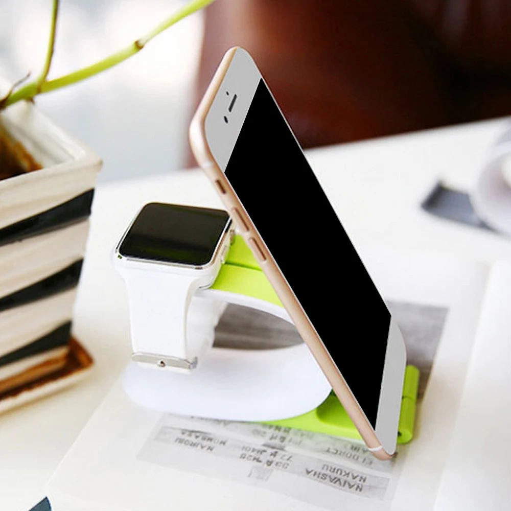 

2 in 1 Mobile Phone Stand Docking Station Charger Holder Tablet Support Desktop for iPhone X XR XS Phone Tablet Phone Holder