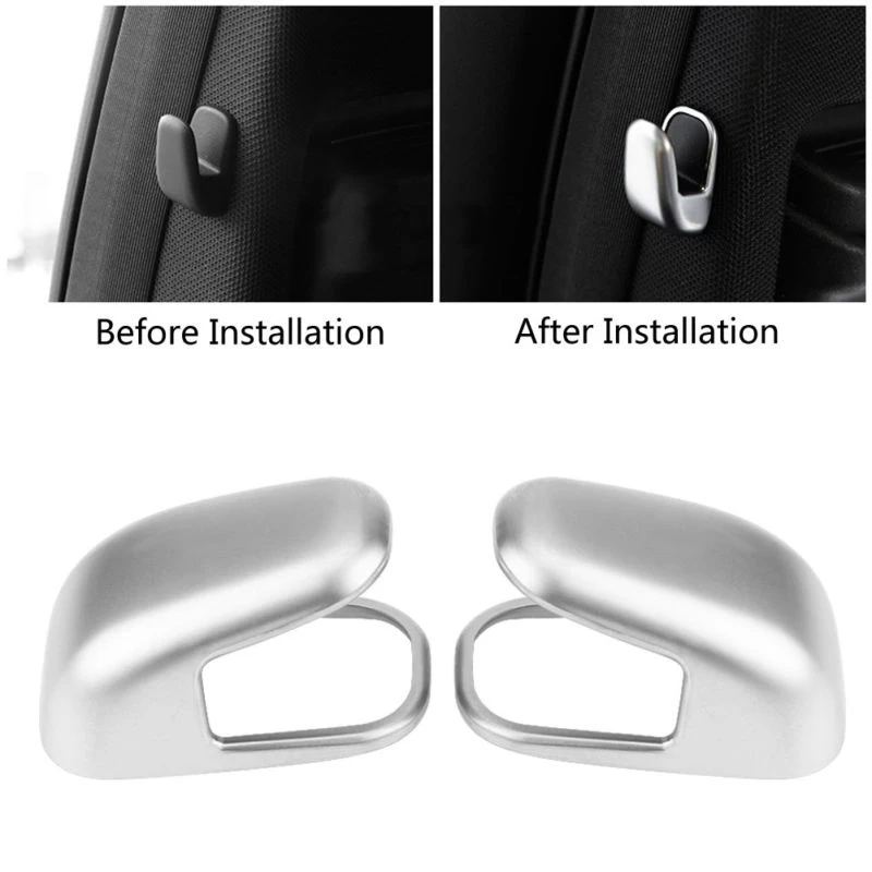 

2pcs Silver Hook Cover Trim For Mercedes Benz E Class W212 W213 S Class W222 New