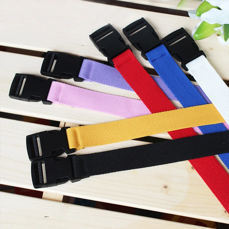 

Adjustable Slender Fashion Black Canvas Comfortable For Women Casual Female Waist Belt Candy Color 1PC