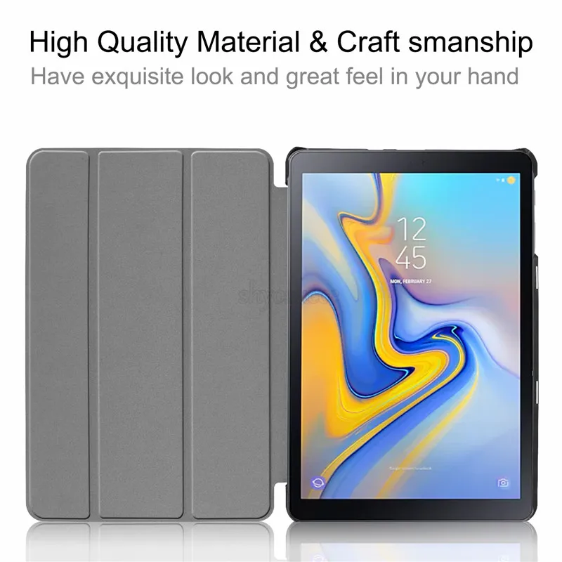 Для samsung Galaxy Tab Advanced2 SM T583 искусственная кожа тонкая Folio Stand чехла принципиально