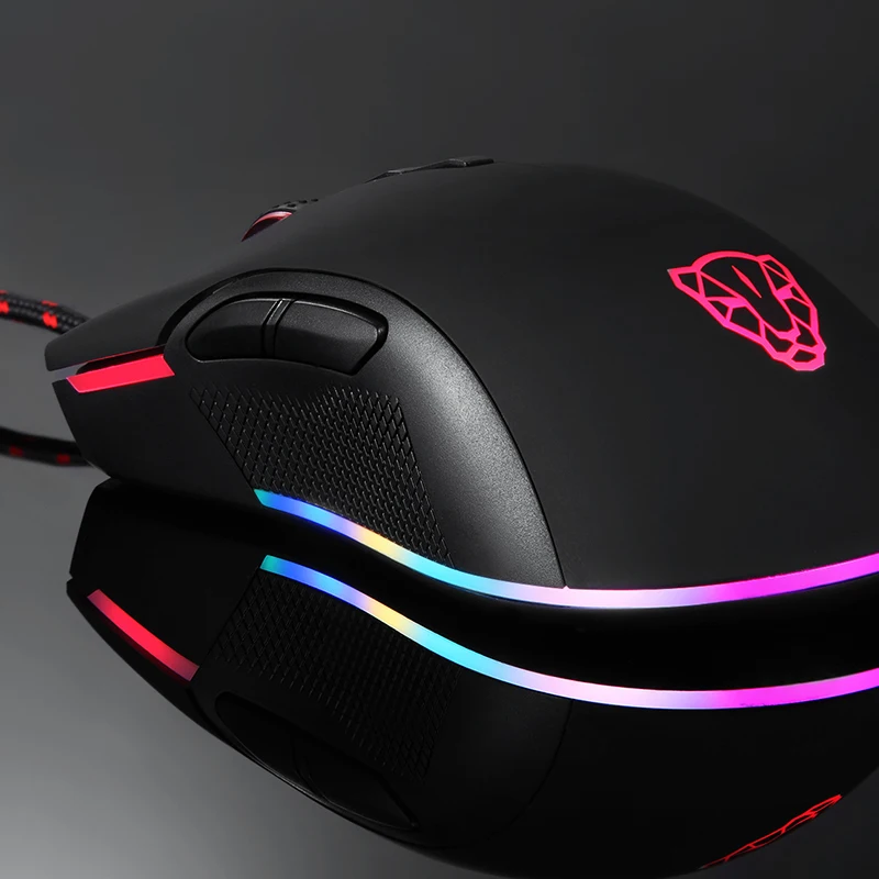 MOTOSPEED V70 PMW3325 игровая мышь 5000 точек/дюйм RGB светодиодный с подсветкой геймер