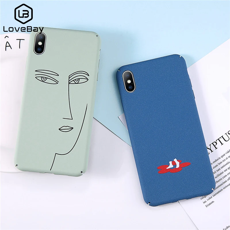 Lovebay Hard Cover For iPhone 6 6S 7 8 Plus X XR XS Max Pantone Cat Cute Cartoon English Letter Pig Human People Face Phone Case Lovebay Hard Cover For iPhone 6 6S 7 8 Plus X XR XS Max Pantone Cat Cute Cartoon English Letter Pig Human People Face Phone Case