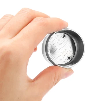 coffee Capsules Cup Refillable Coffee Baskets Coffee Machine accessories 1Set Stainless Steel Coffee Filter with brush spoon