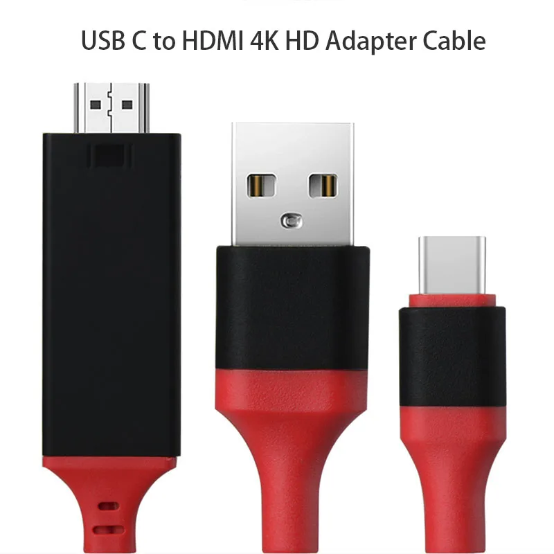 Type C кабель HDMI кабель-Переходник USB на портом Thunderbolt 3 для Samsung Galaxy S9 S8 плюс note8 Huawei Mate