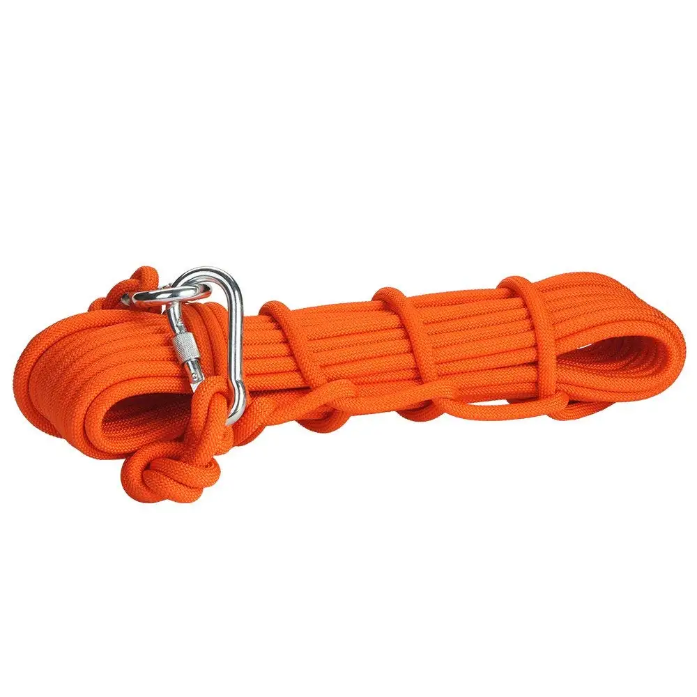 Super sell-12KN 9.5mm 10m Outdoor Climbing Rescue Rope Solid Rappelling Safety Rope