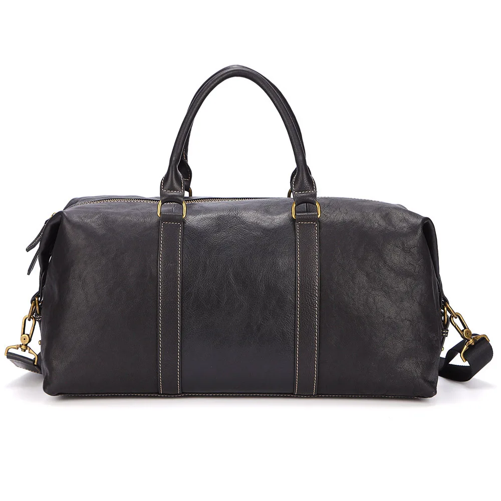 

Brand Men's vintage extra large travel bag Package Large-Capacity Portable Shoulder leather duffel bag men travel Bags