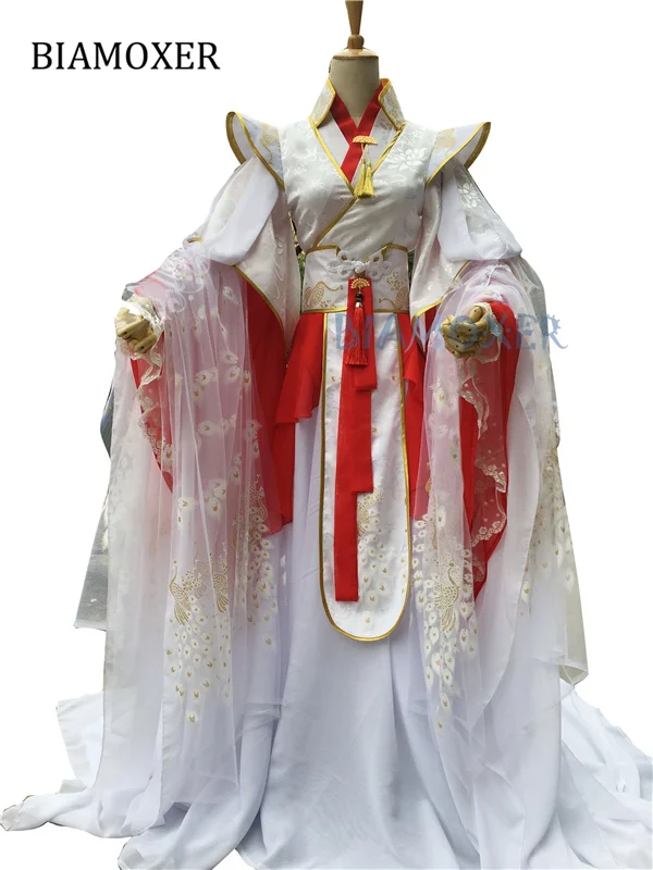 Комплект одежды для косплея Xie Lian Yue Shen античный Роман Тянь Гуань Си фу Платиновый