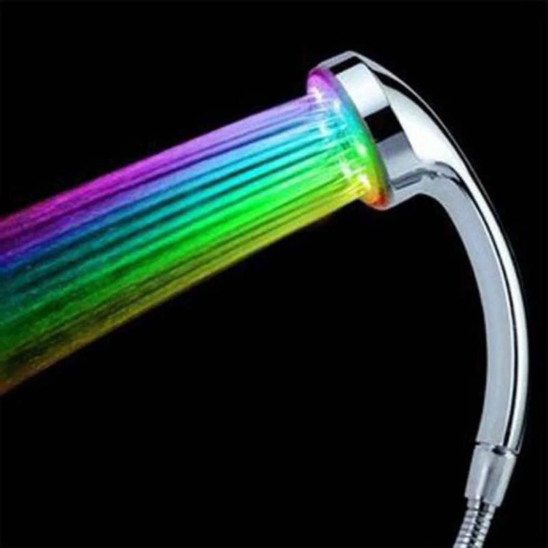

Colorful LED Shower Head 7-Color Changing Shower Head No Battery LED Waterfall Shower Head Round Bathroom Showerhead Freeship
