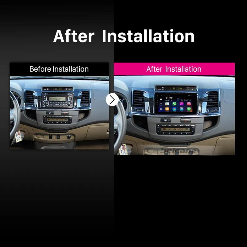 Perfect Seicane 9 inch Android 8.1 HD Touch Screen Radio GPS Navigation for 2016-2018 Toyota Fortuner Bluetooth Digital TV 3G Wifi DVR 5