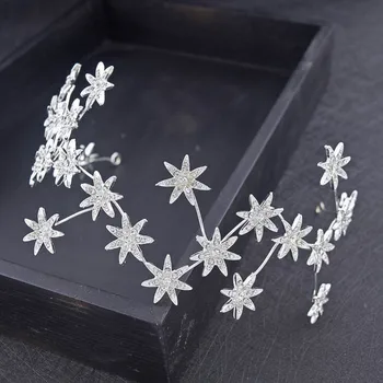 

2016 high-end new Korean bride's headgear water crystal star hairband original wedding hair accessories