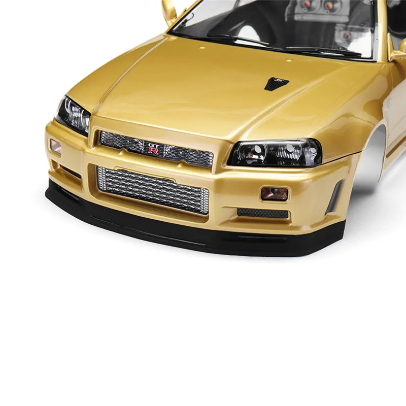 Killerbody 48645 для автомобиля 1:10 RC NISSAN SKYLINE (R34) готовый корпус Champaign gold 1/10 Touring Gold