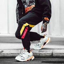 Новая мода весна Япония Мужской Стиль Досуг эластичная манжета брюки легко хип хоп спортивные брюки Лучшие камуфляж хлопок