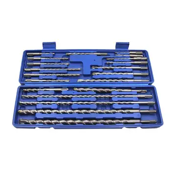 

20pcs Twist Drill Bits Top Quality Durable Alloy Electric Premium Drill Bits Drill Set Hammer Bits with Storage Case for Home