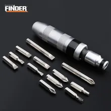 12pcs Positive Negative Impact Precision Screwdriver Bit Set Blow Stubborn Screw Driver Heavy Duty Case Tools Bit With Metal Box 12pcs Positive Negative Impact Precision Screwdriver Bit Set Blow Stubborn Screw Driver Heavy Duty Case Tools Bit With Metal Box