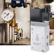 AC 220V герметизирующая ptfe-лента для 1/4 мм двух позиционный Пневматический электромагнитный клапан направленный соленоид клапан электрический шаровой клапан