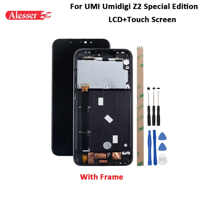 

Alesser For UMI Umidigi Z2 Special Edition LCD Display And Touch Screen 6.2'' Tested Assembly With Frame +Tools And Adhesive