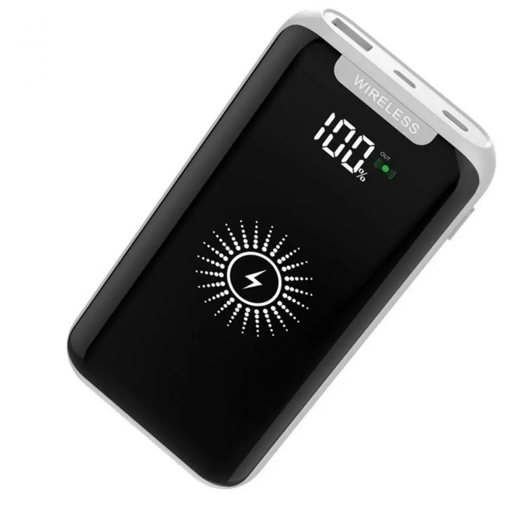 Портативный беспроводной USB внешний аккумулятор 10000 мАч для Xiaomi MI iPhone Samsung