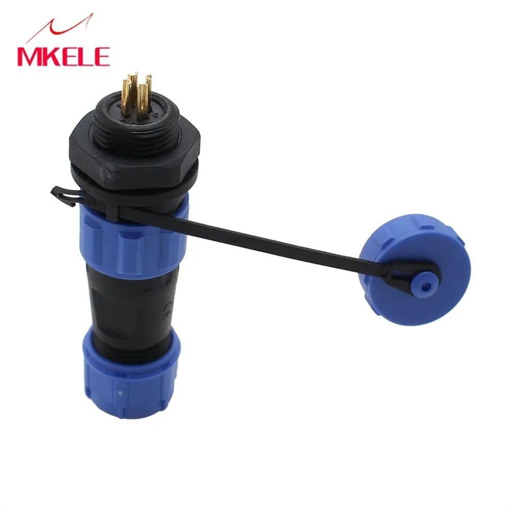 Waterdichte Power Draad Kabel Connector SP13 13mm Type 4 Pin IP68 Connector Stekker En Socket Luchtvaart Plug 
